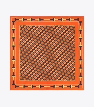 Pañuelo de seda reversible Two For T Double T