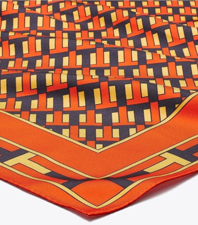 Pañuelo de seda reversible Two For T Double T Pañuelo de seda reversible Two For T Double T