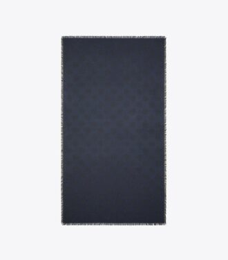 Pañuelo rectangular de viaje con logotipo medallón