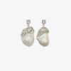 Pendientes con cristal Moondance y perla Pendientes con cristal Moondance y perla