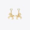 Pendientes con dije de caballo Curiosity Pendientes con dije de caballo Curiosity