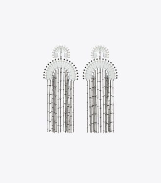 Pendientes con flecos y cuentas Pendientes con flecos y cuentas