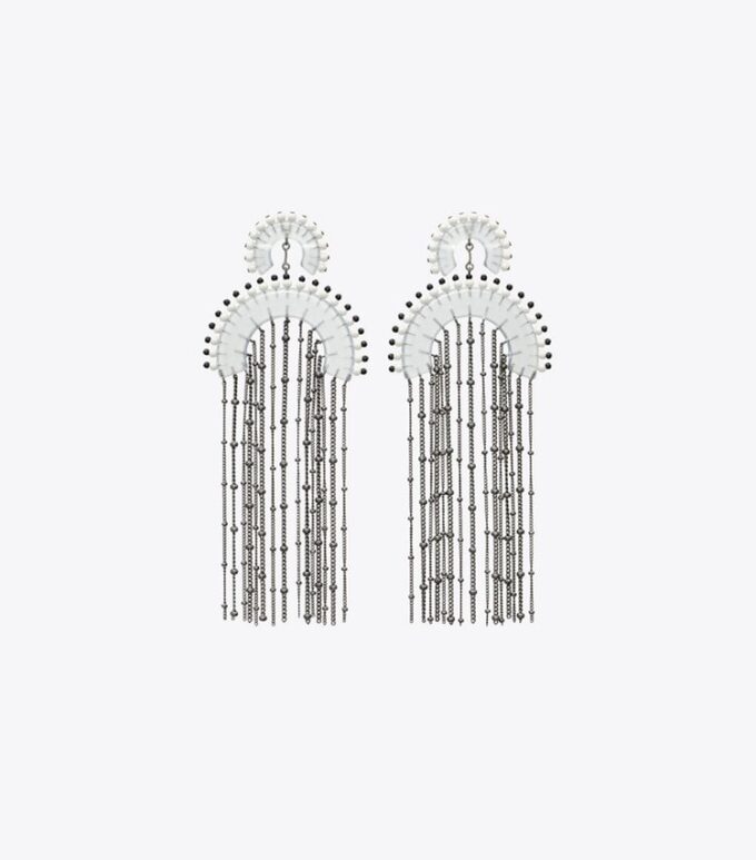 Pendientes con flecos y cuentas Pendientes con flecos y cuentas