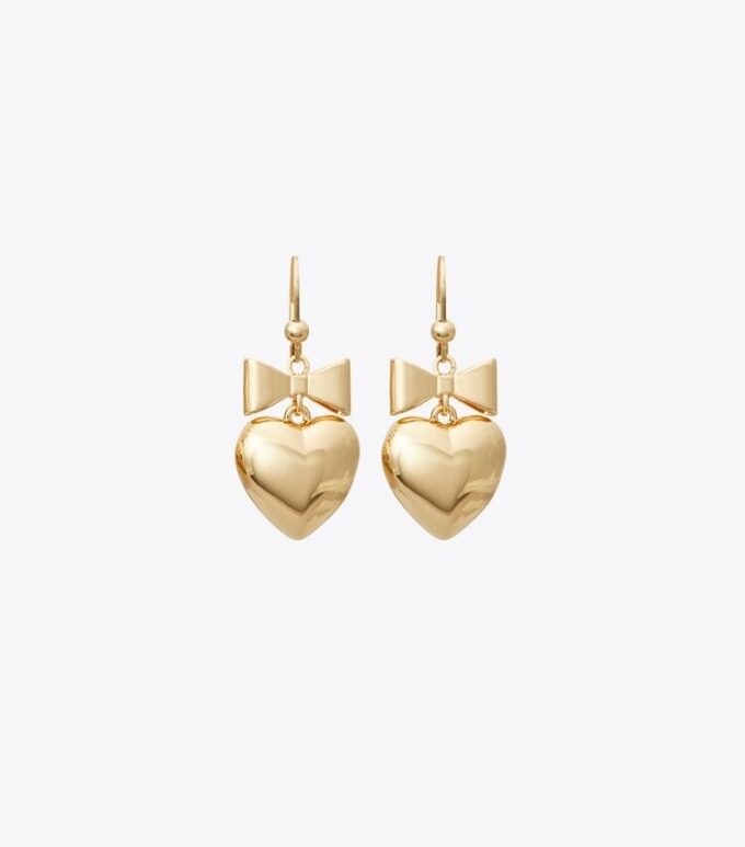 Pendientes Curiosity Heart And Bow