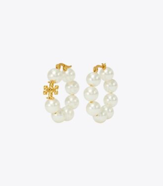Pendientes de aro con perlas Kira