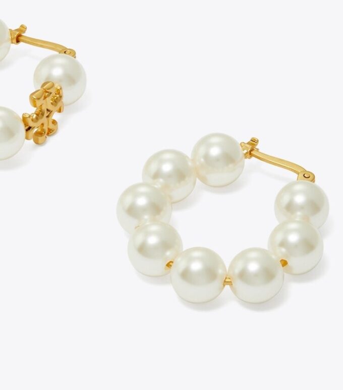 Pendientes de aro con perlas Kira Pendientes de aro con perlas Kira
