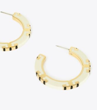 Pendientes de aro Icon Enamel