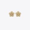 Pendientes de botón con pavé Forget Me Not