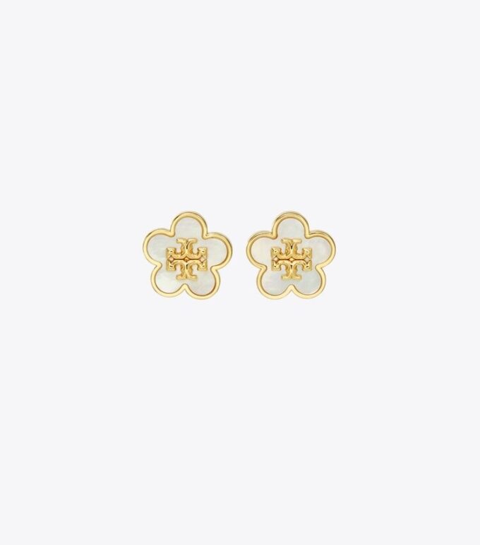 Pendientes de botón Forget Me Not
