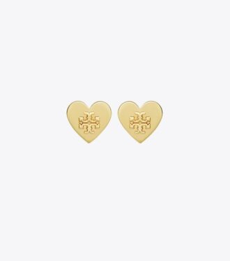 Pendientes de botón Forget Me Not Heart