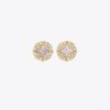 Pendientes de botón pavé Forget Me Not