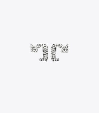 Pendientes de clip Runway Pavé Serif T Pendientes de clip Runway Pavé Serif T