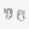 Pendientes de clip Runway Pavé Serif T Pendientes de clip Runway Pavé Serif T