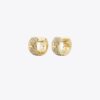 Pendientes Huggie Icon Pavé