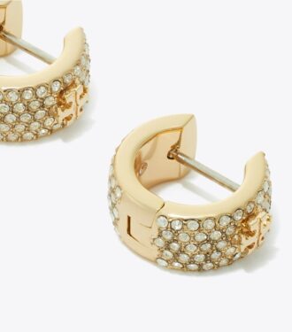 Pendientes Huggie Icon Pavé