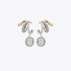Pendientes Icon Pavé Triple Hoop
