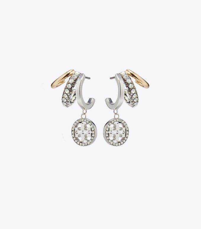 Pendientes Icon Pavé Triple Hoop