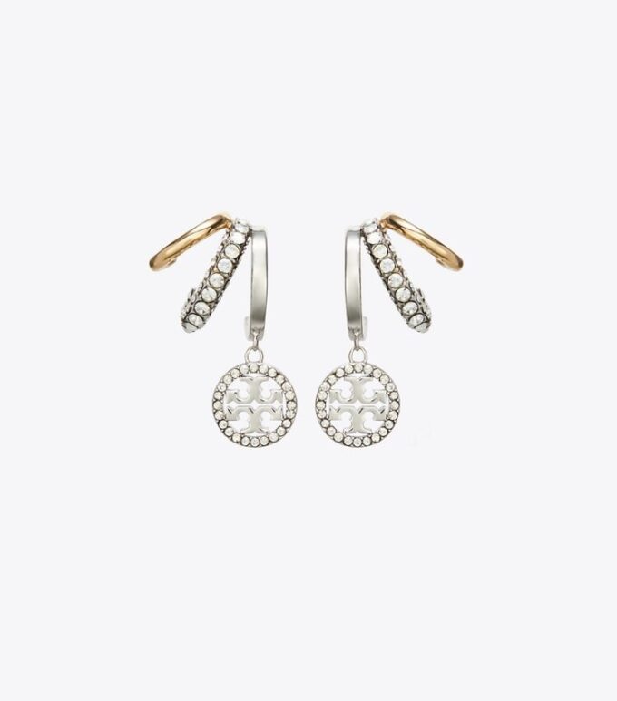 Pendientes Icon Pavé Triple Hoop
