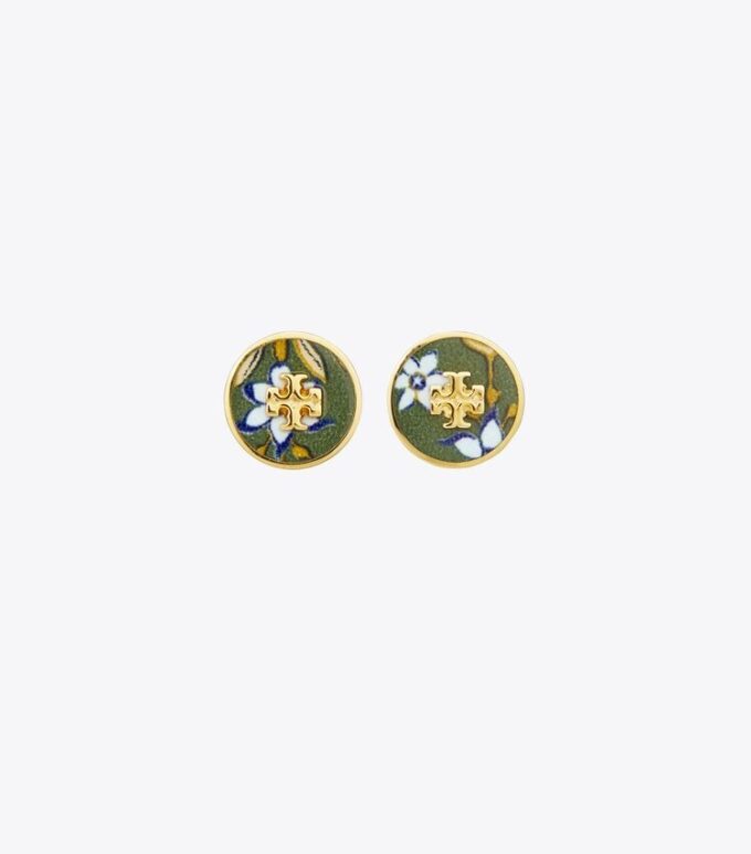 Pendientes Kira con círculos estampados Pendientes Kira con círculos estampados