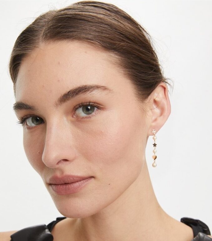 Pendientes Moondance con perlas y corazones Pendientes Moondance con perlas y corazones