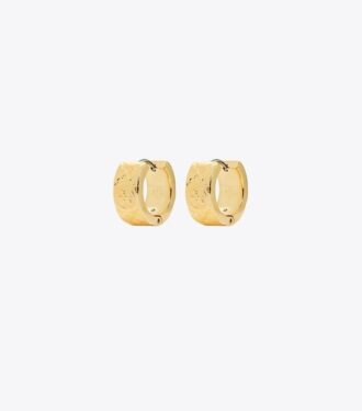 Pendientes pequeños Icon T Monogram Hoop