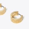 Pendientes pequeños Icon T Monogram Hoop