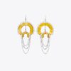 Pendientes tipo candelabro con cuentas y resina Pendientes tipo candelabro con cuentas y resina