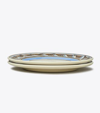 Plato llano Mochaware, juego de 2