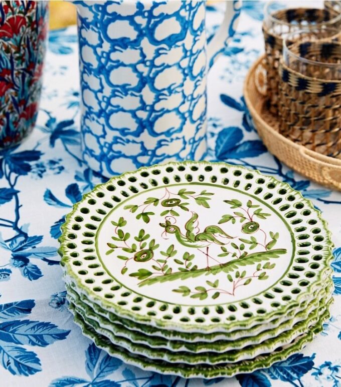 Plato llano Oiseau, juego de 4 Plato llano Oiseau, juego de 4