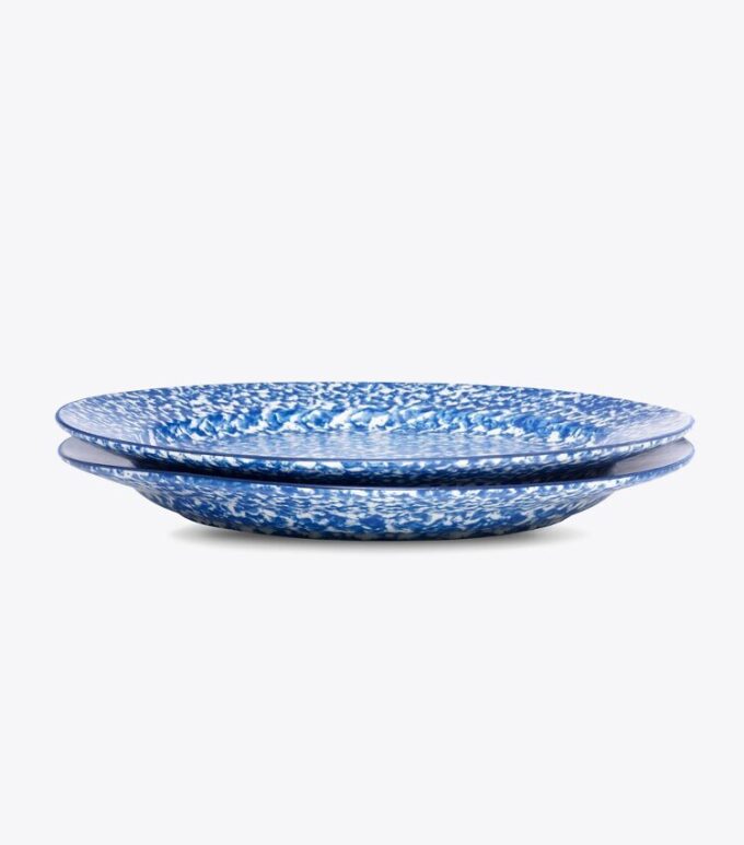 Plato llano Spongeware, juego de 2 Plato llano Spongeware, juego de 2
