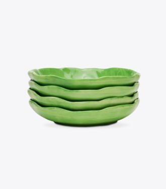 Plato para canapés Lettuce Ware, juego de 4