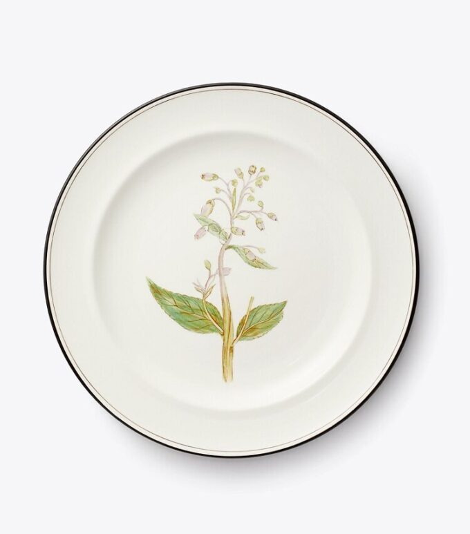 Platos de ensalada con flores lilas, juego de 4 Platos de ensalada con flores lilas, juego de 4