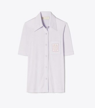 Polo de algodón mercerizado bordado