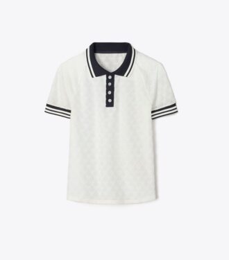 Polo de jacquard de rizo