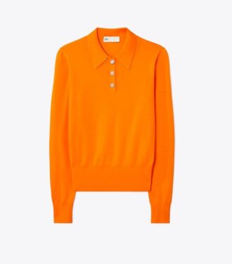 Polo de manga larga de cachemira