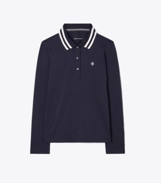 Polo de manga larga de piqué de alto rendimiento Polo de manga larga de piqué de alto rendimiento