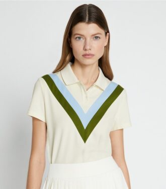 Polo de piqué Chevron de alto rendimiento Polo de piqué Chevron de alto rendimiento
