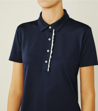 Polo técnico de piqué con volantes