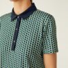 Polo técnico estampado de piqué