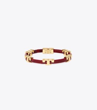Pulsera apilable con relieve de cocodrilo Serif-T