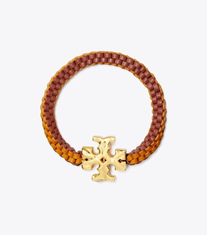 Pulsera de cuero trenzado Roxanne Pulsera de cuero trenzado Roxanne