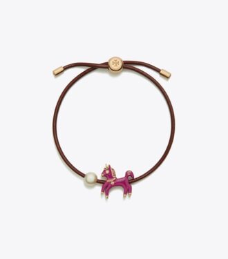 Pulsera deslizante con caballo esmaltado Curiosity Pulsera deslizante con caballo esmaltado Curiosity