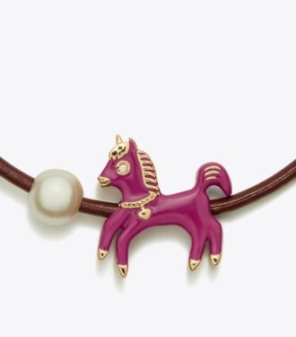 Pulsera deslizante con caballo esmaltado Curiosity Pulsera deslizante con caballo esmaltado Curiosity
