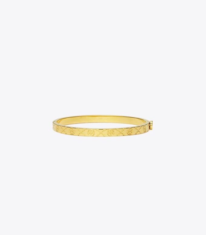 Pulsera fina con bisagra y T Monogram Pulsera fina con bisagra y T Monogram