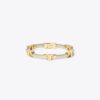 Pulsera metálica de una vuelta Serif-T Pulsera metálica de una vuelta Serif-T
