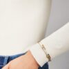 Pulsera metálica de una vuelta Serif-T Pulsera metálica de una vuelta Serif-T