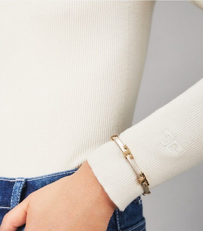Pulsera metálica de una vuelta Serif-T Pulsera metálica de una vuelta Serif-T