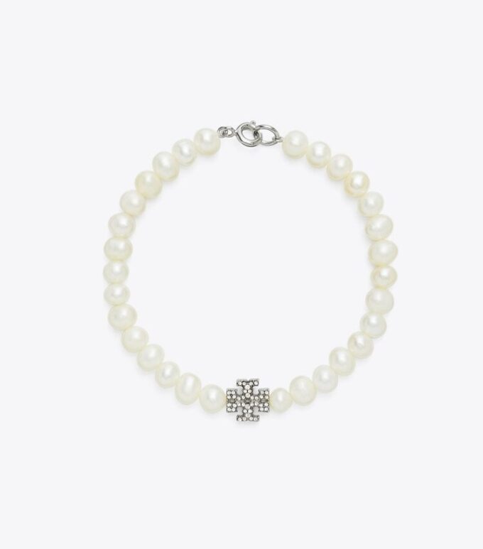 Pulsera Moondance con perlas y pavé Pulsera Moondance con perlas y pavé