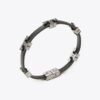 Pulsera Serif-T de una vuelta con pavé Pulsera Serif-T de una vuelta con pavé