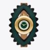 Reloj Evil Eye Bangle, cuero Luggage/verde, 27 mm Reloj Evil Eye Bangle, cuero Luggage/verde, 27 mm